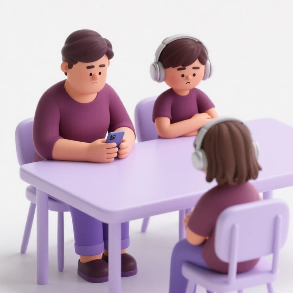 Afstand of onbegrip - De band lijkt zoek, iedereen leeft langs elkaar heen.