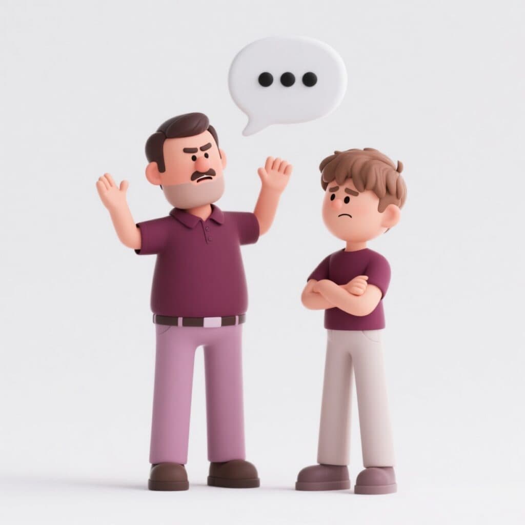 Slechte communicatie - Niemand voelt zich echt gehoord en de sfeer is vaak gespannen.